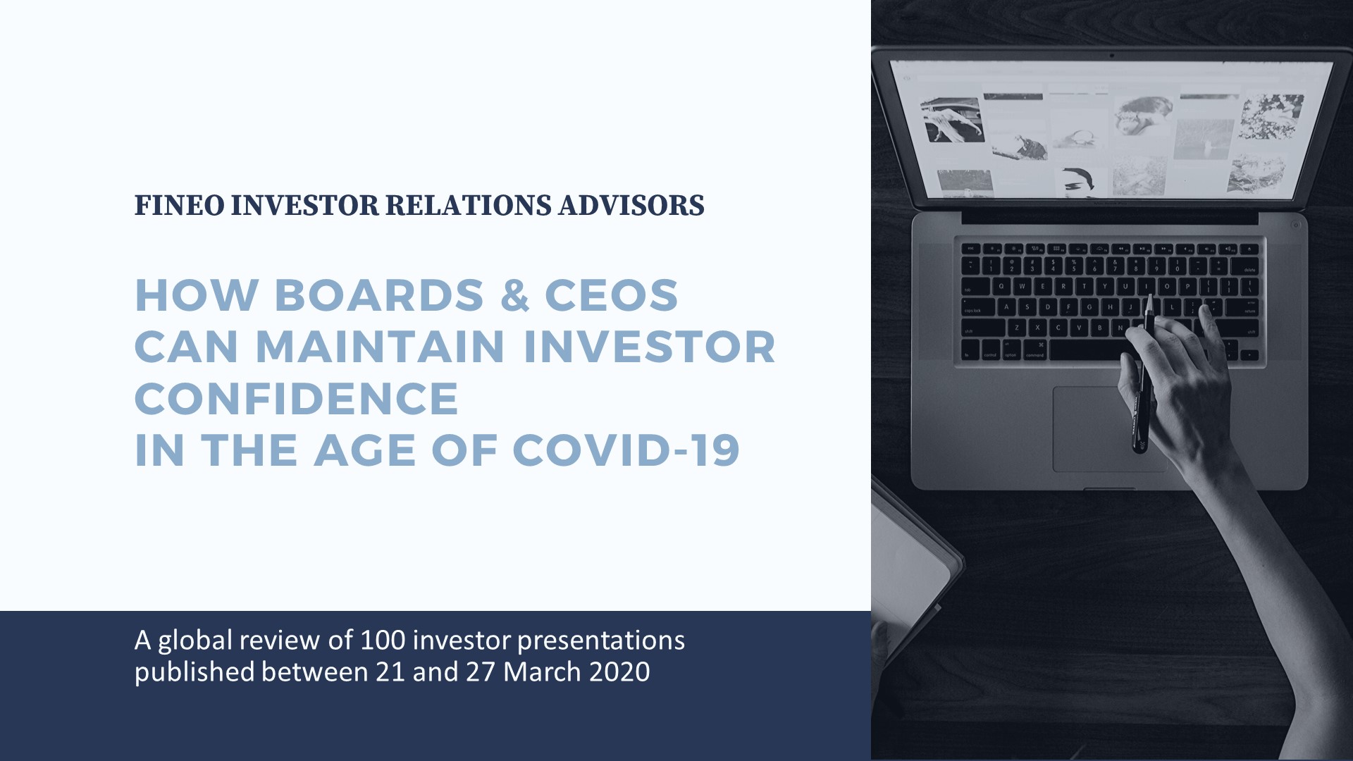 Maintaining investor confidence in the age of Covid-19